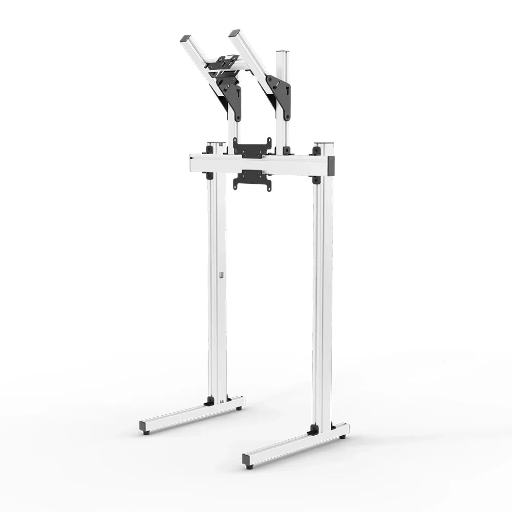 SIMGASM | Apex Free standing double monitor stand vesa 75/200 - White