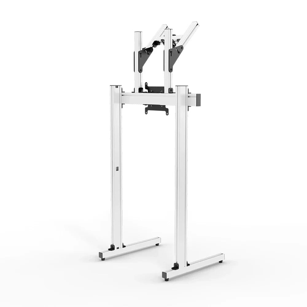 SIMGASM | Apex Free standing double monitor stand vesa 75/200 - White