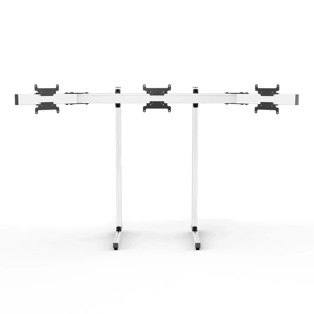 SIMGASM | Apex Free standing triple monitor stand vesa 75/200 - White