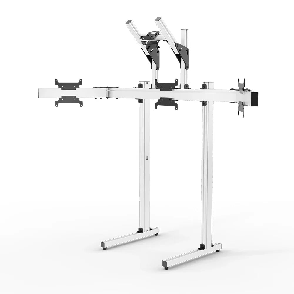 SIMGASM | Apex Free standing quad monitor stand vesa 75/200 - White