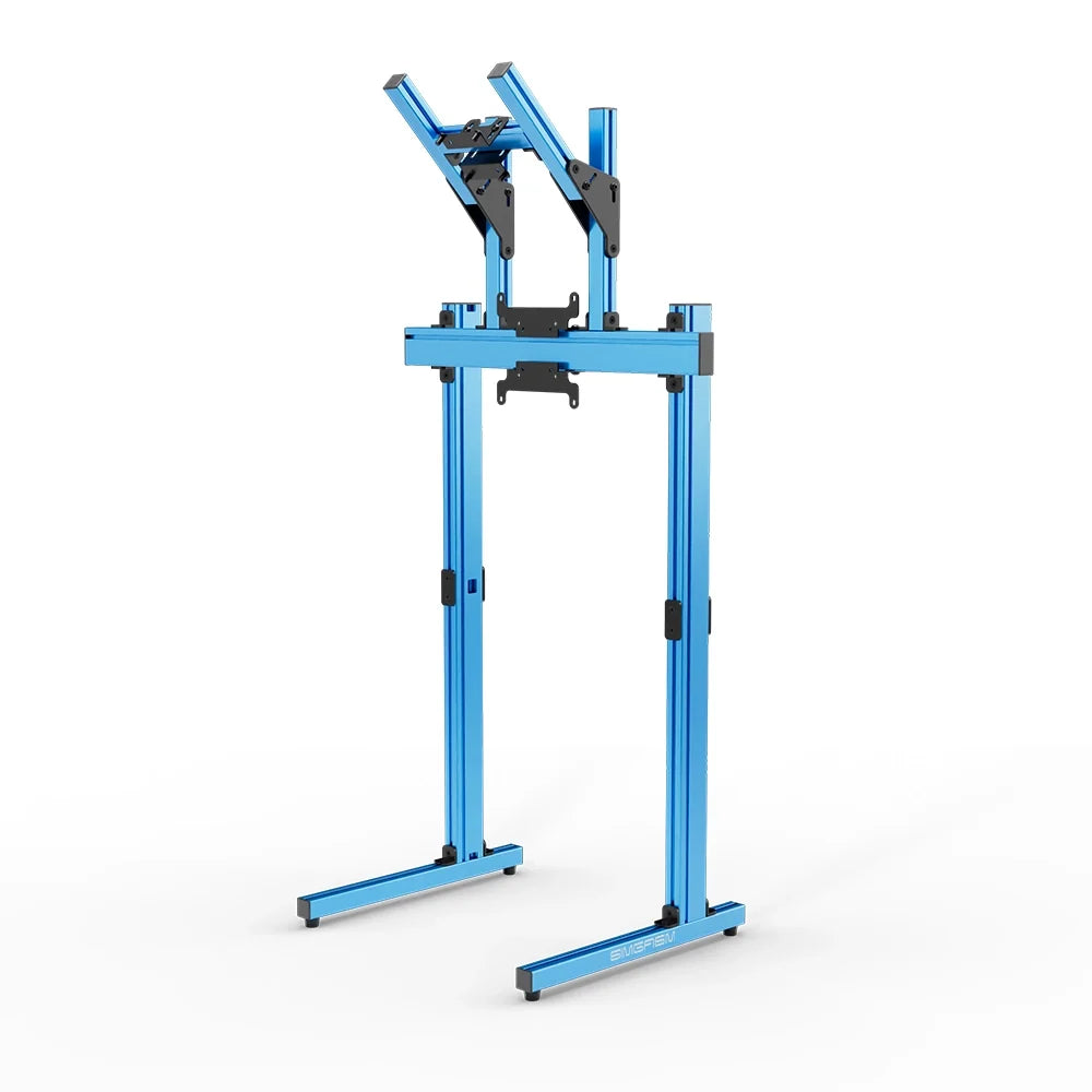 SIMGASM | Apex Free Standing Double Monitor Stand VESA 75/200 - Blue