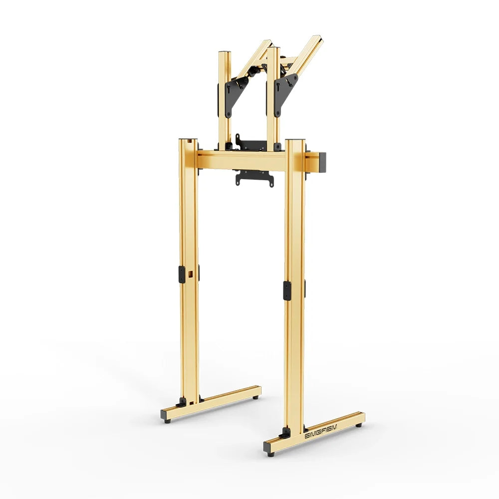 SIMGASM | Apex Free Standing Double Monitor Stand VESA 75/200 - Gold