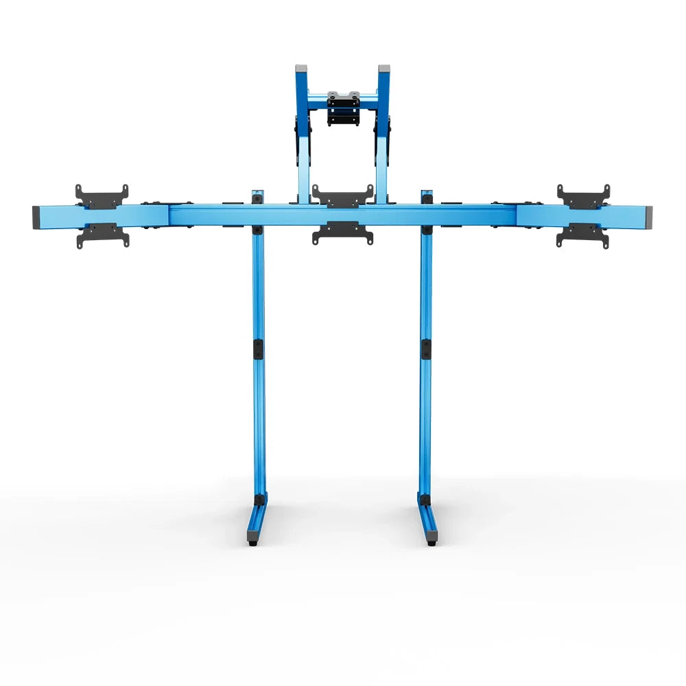 SIMGASM | Apex Free Standing Quad Monitor Stand VESA 75/200 - Blue