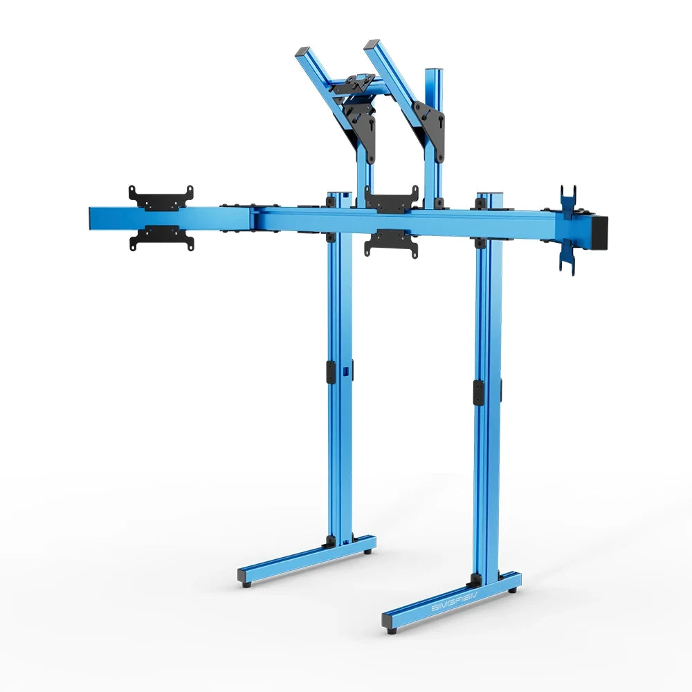 SIMGASM | Apex Free Standing Quad Monitor Stand VESA 75/200 - Blue