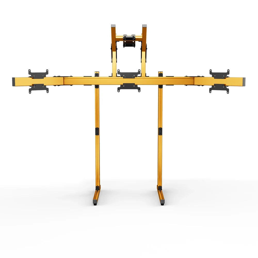 SIMGASM | Apex Free Standing Quad Monitor Stand VESA 75/200 - Orange