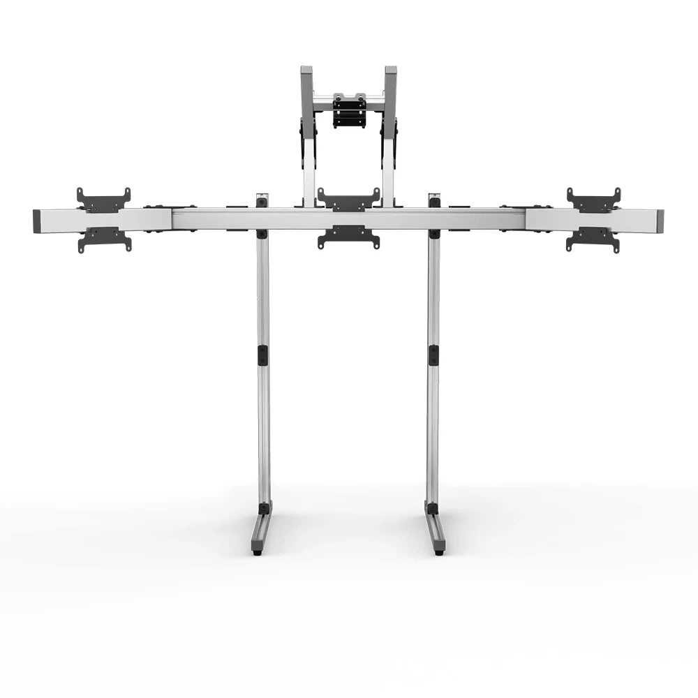 SIMGASM | Apex Free Standing Quad Monitor Stand VESA 75/200 - Silver