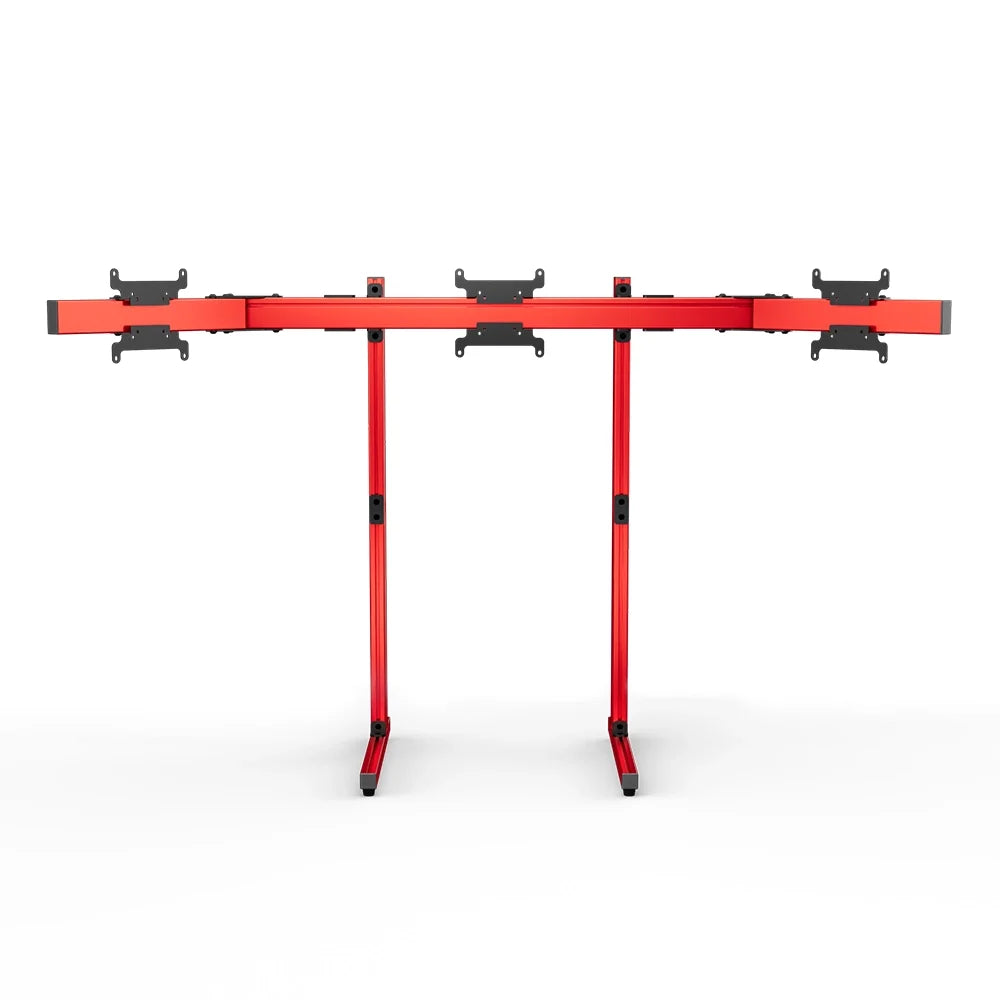 SIMGASM | Apex Free Standing Triple Monitor Stand VESA 75/200 - Red