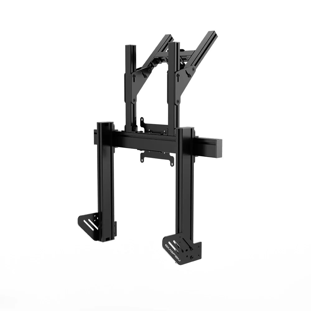 Opposite-angle view of the Apex double stand showing its twin support uprights
