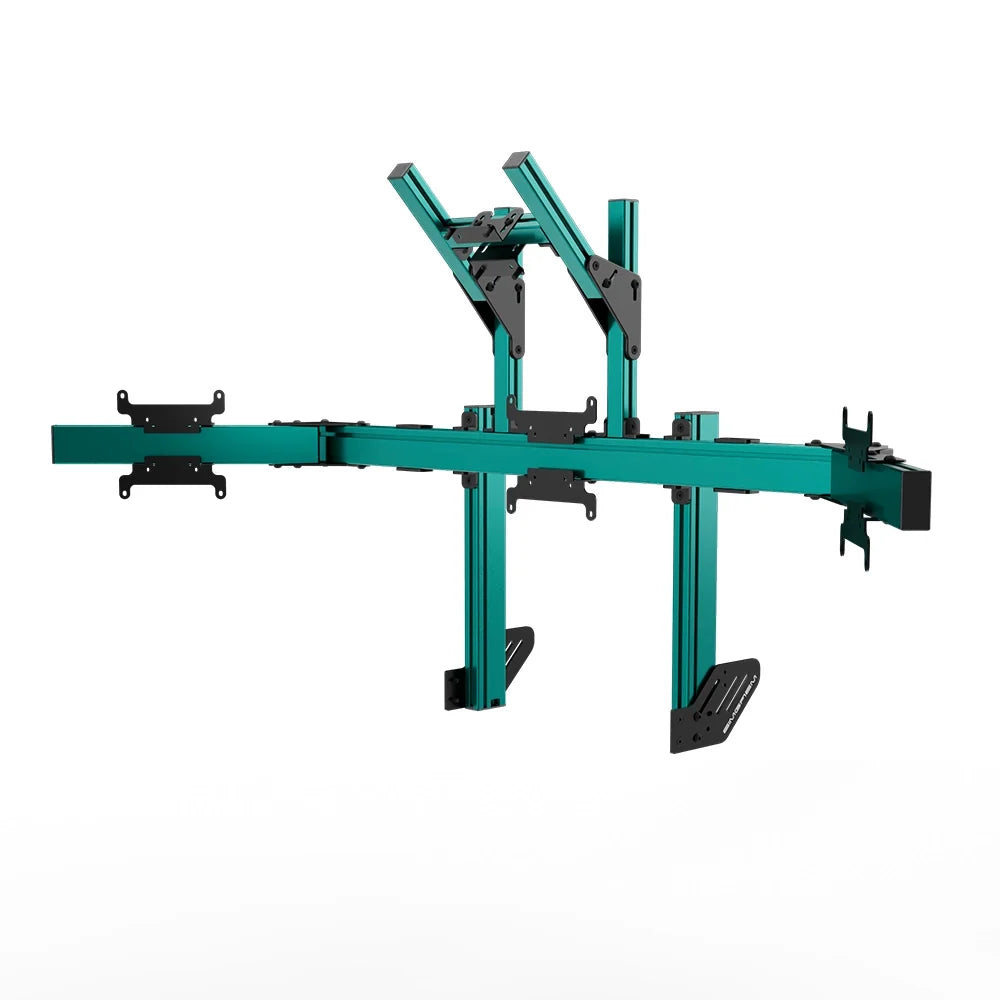 SIMGASM | Apex Integrated Quad Monitor Stand VESA 75/200 - Green