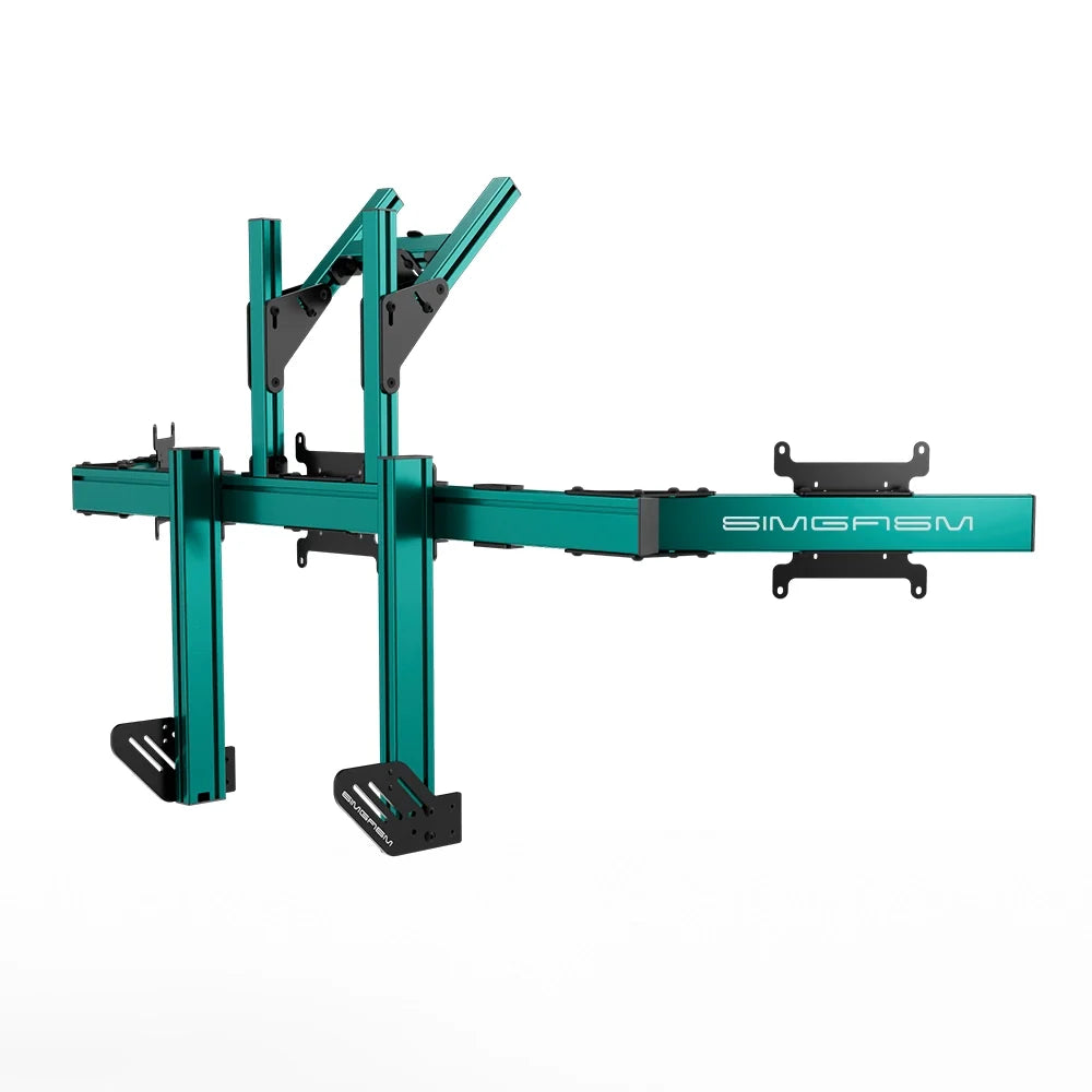 SIMGASM | Apex Integrated Quad Monitor Stand VESA 75/200 - Green