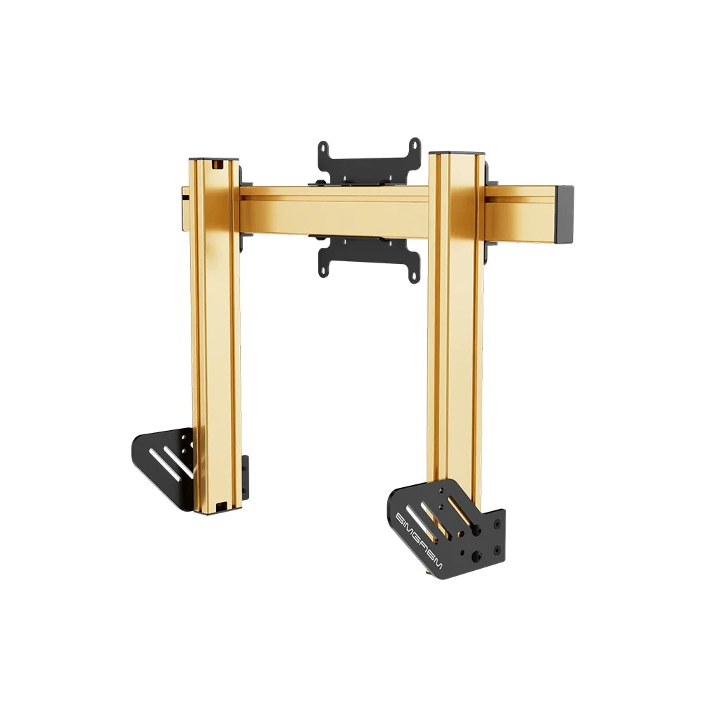 SIMGASM | Apex Integrated Single Monitor Stand VESA 75/200 - Gold