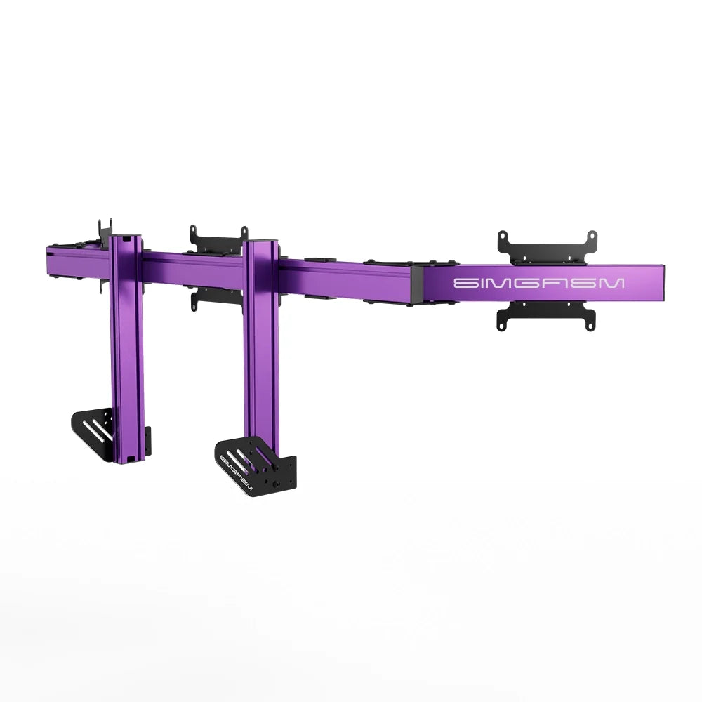 SIMGASM | Apex Integrated Triple Monitor Stand VESA 75/200 - Purple