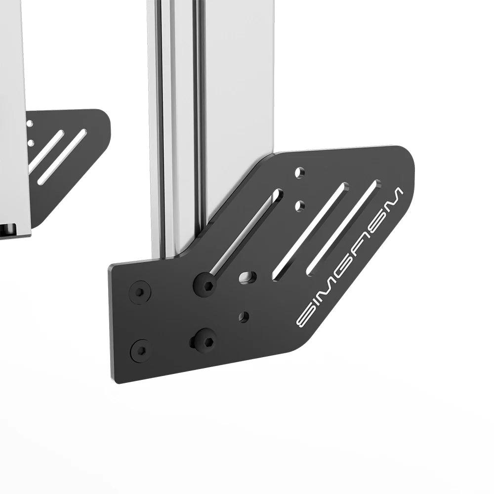 SIMGASM | Apex Integrated Triple Monitor Stand VESA 75/200 - Silver