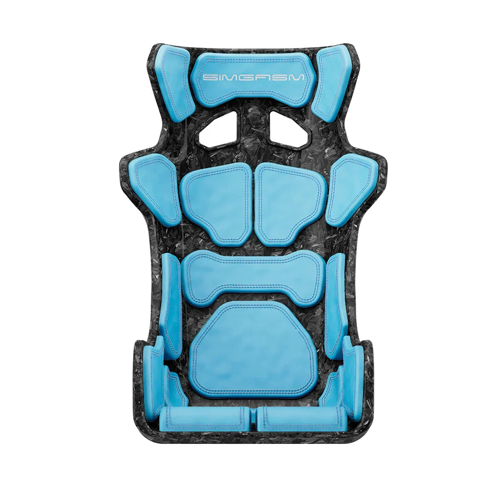 SIMGASM | Atlas Sim Racing Seat Gran Turismo - Carbon - Blue