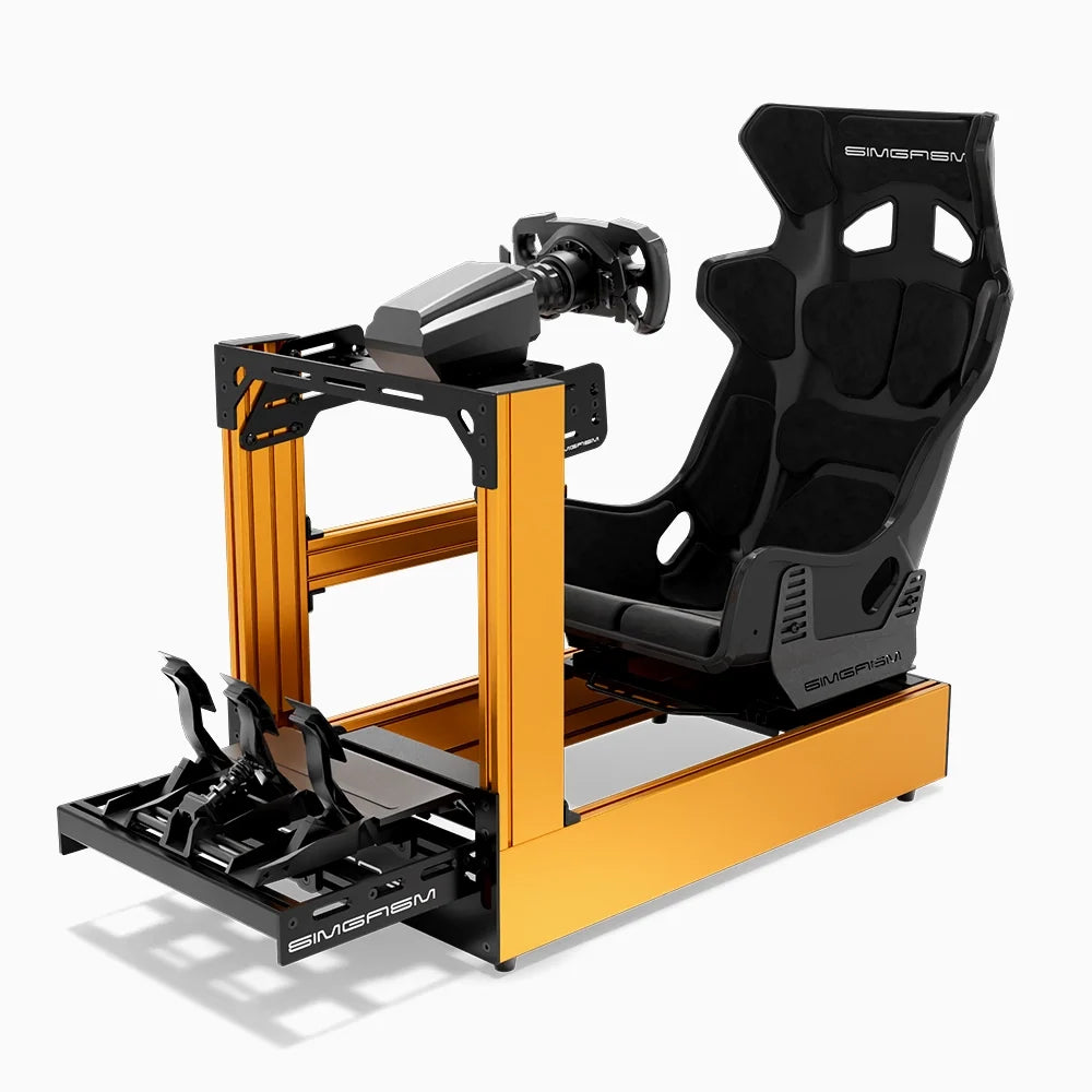 SIMGASM | Pro Aluminum Sim Racing Cockpit - Orange
