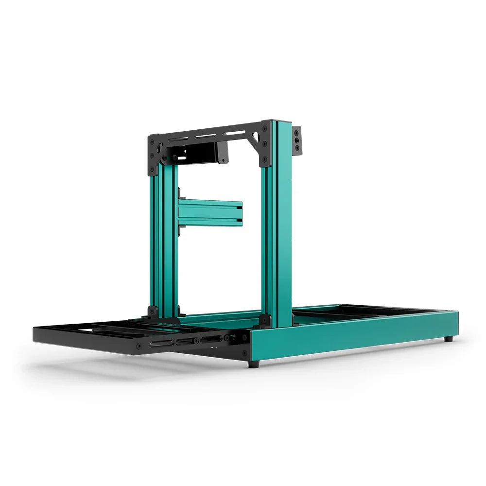 SIMGASM | Club Aluminum Sim Racing Cockpit - Green - Side Mount