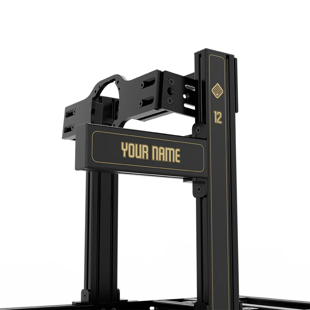 SIMGASM | Club Aluminum Sim Racing Cockpit - JPS - Asetek Front Mount / Add Text & Number