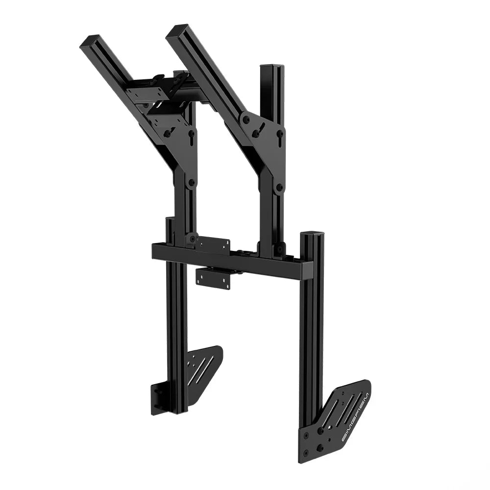 SIMGASM | Core Integrated double monitor stand vesa 75/100 - Black