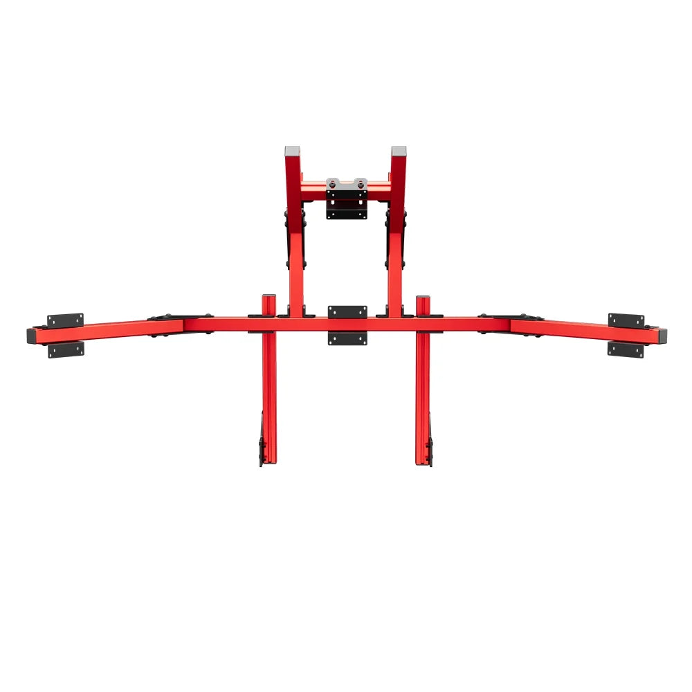 SIMGASM | Core Integrated Quad Monitor Stand VESA 75/100 - Red