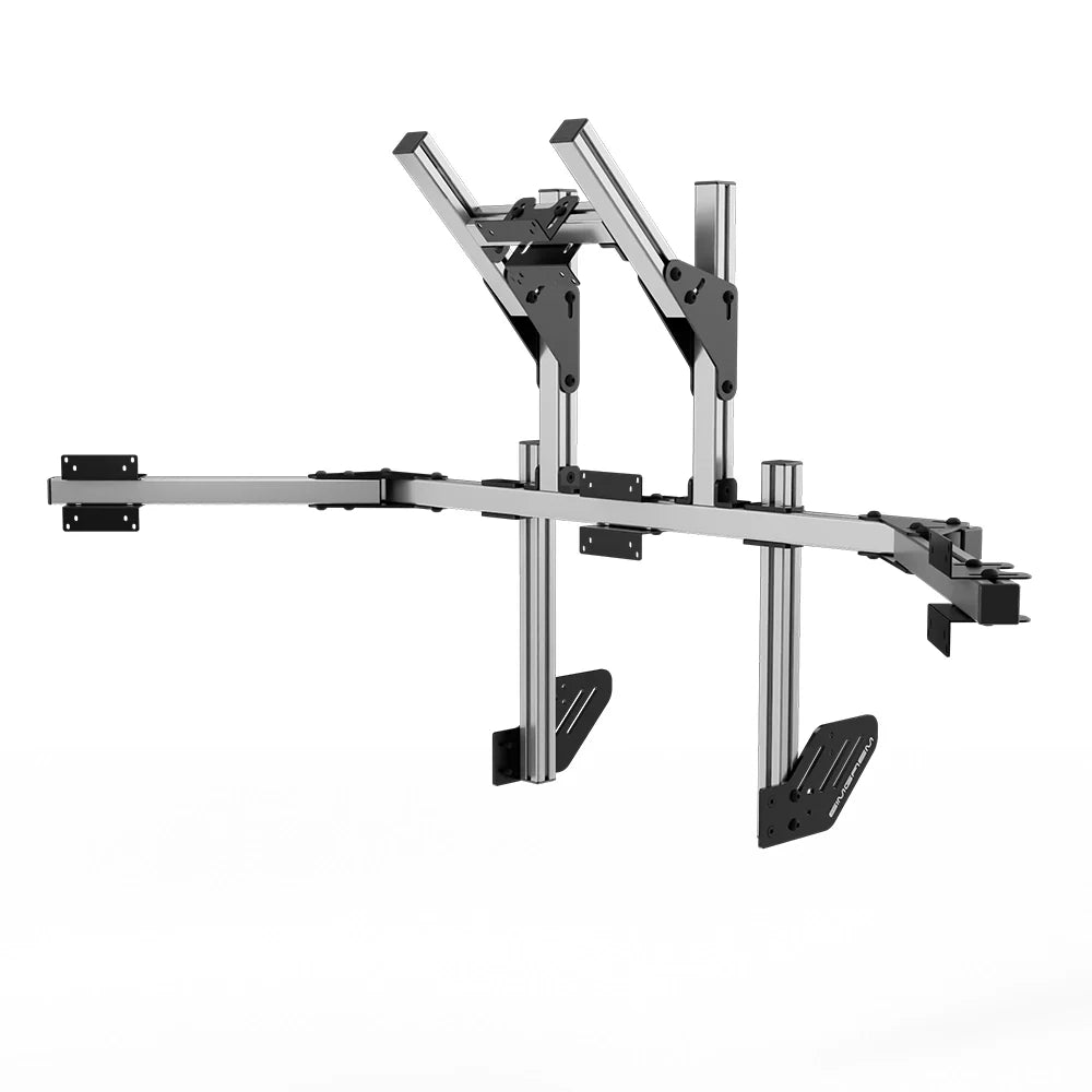 SIMGASM | Core Integrated Quad Monitor Stand VESA 75/100 - Silver