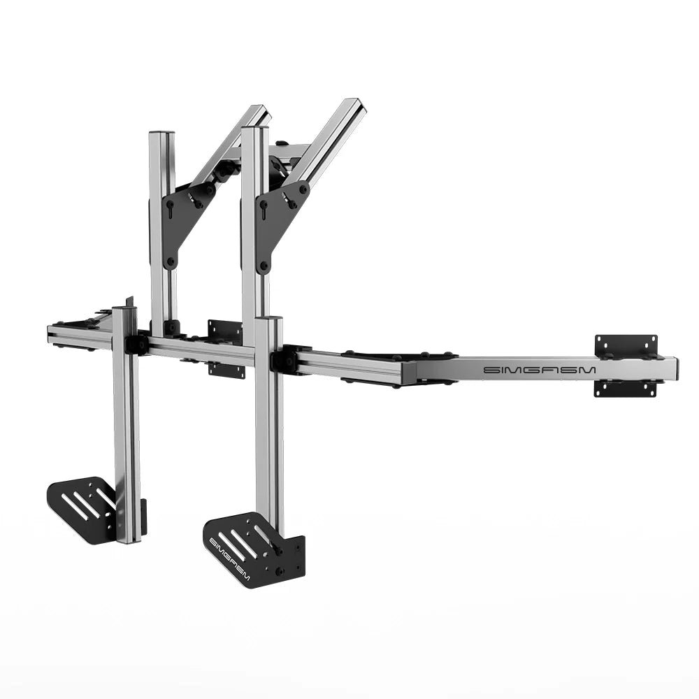 SIMGASM | Core Integrated Quad Monitor Stand VESA 75/100 - Silver