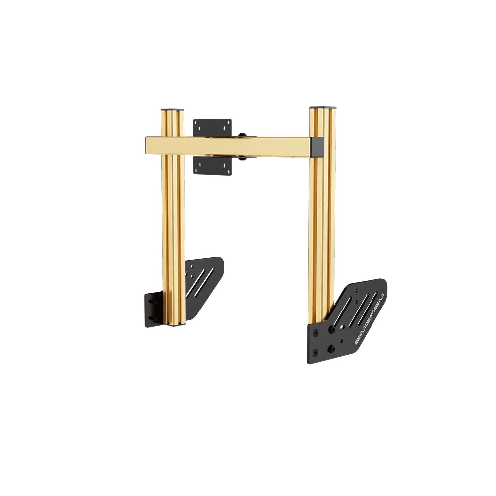 SIMGASM | Core Integrated Single Monitor Stand VESA 75/100 - Gold