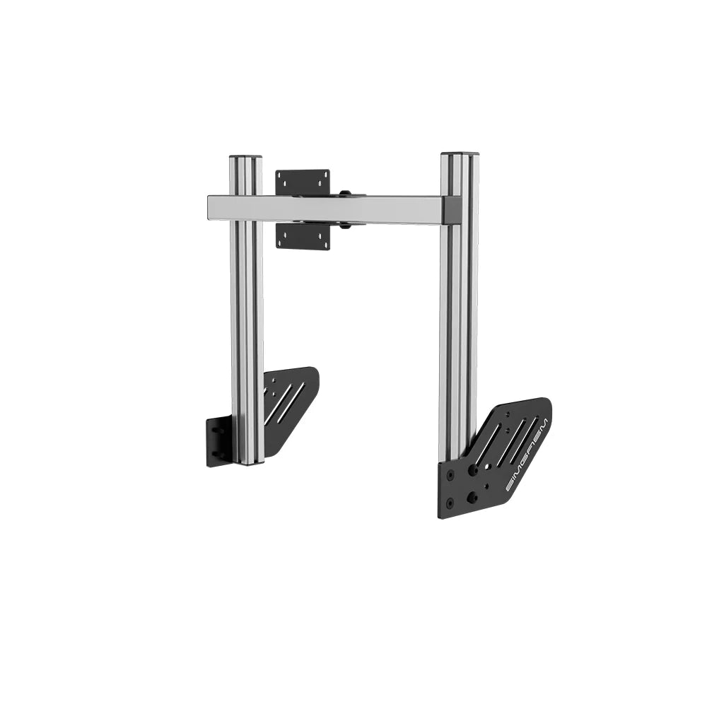 SIMGASM | Core Integrated Single Monitor Stand VESA 75/100 - Silver