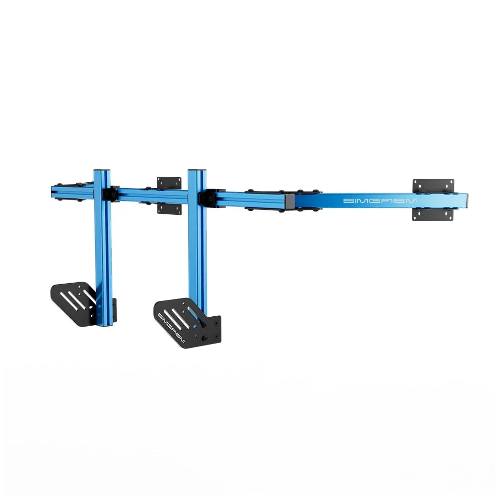 SIMGASM | Core Integrated Triple Monitor Stand VESA 75/100 - Blue