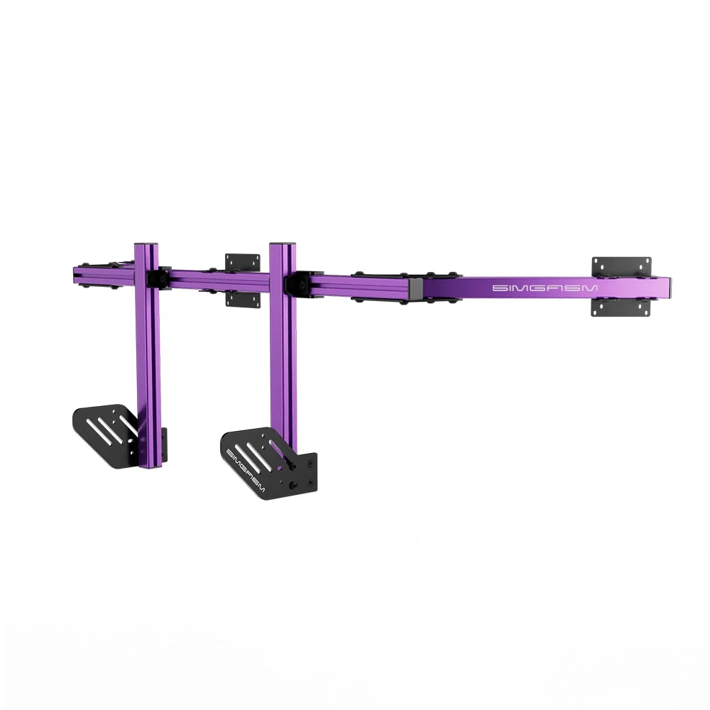 SIMGASM | Core Integrated Triple Monitor Stand VESA 75/100 - Purple