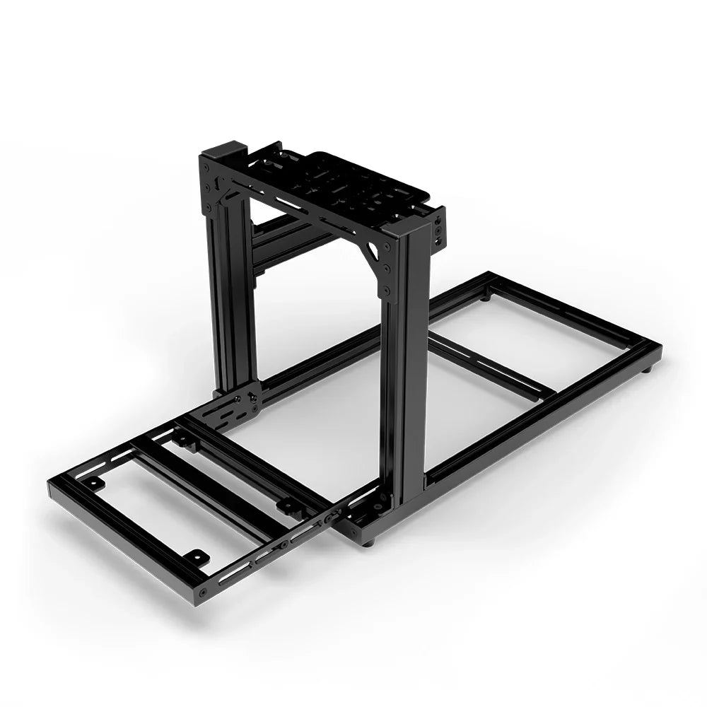 SIMGASM | Hobby Aluminum Sim Racing Cockpit - Black - Bottom Mount