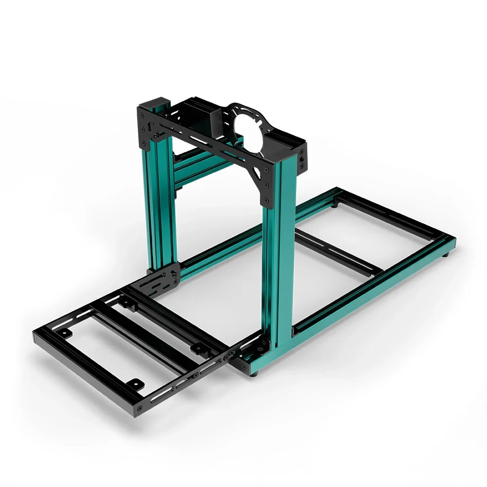 SIMGASM | Hobby Aluminum Sim Racing Cockpit - Green - Front Mount