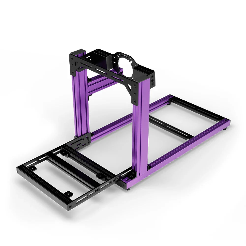 SIMGASM | Hobby Aluminum Sim Racing Cockpit - Purple - Front Mount