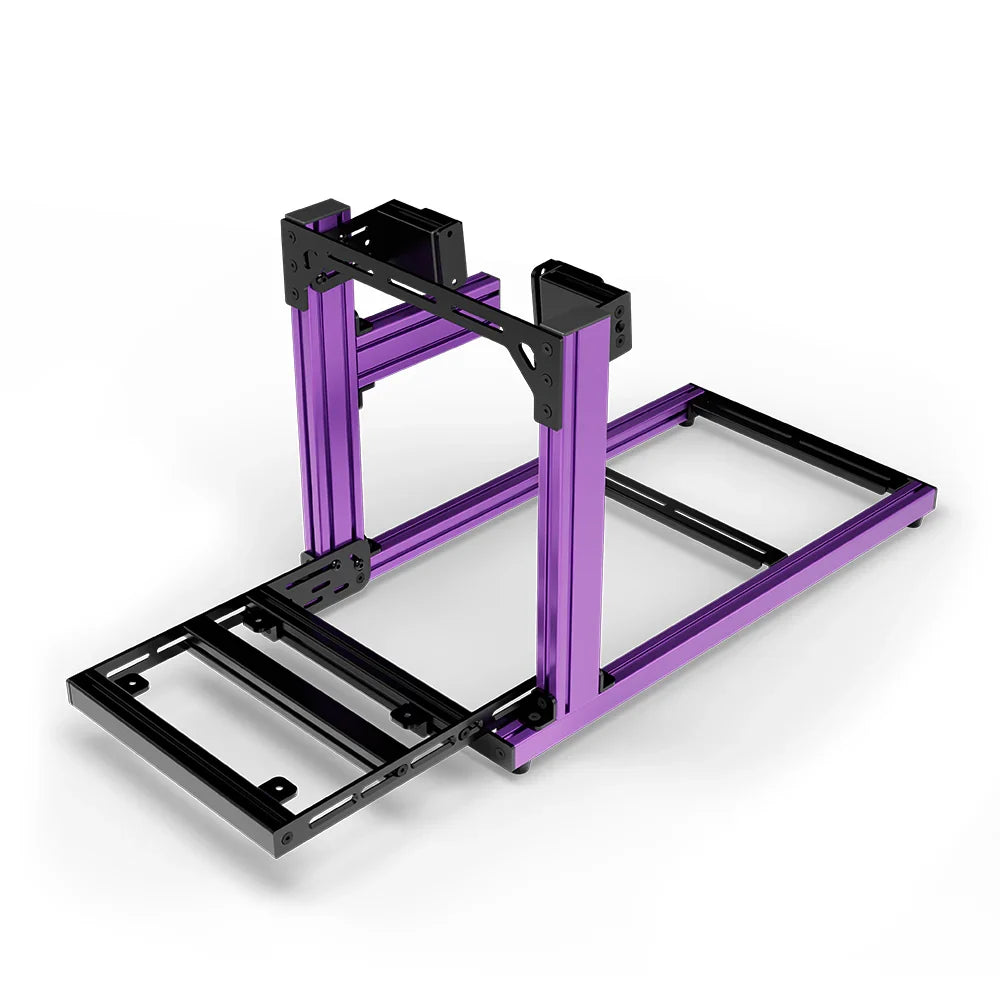 SIMGASM | Hobby Aluminum Sim Racing Cockpit - Purple - Side Mount