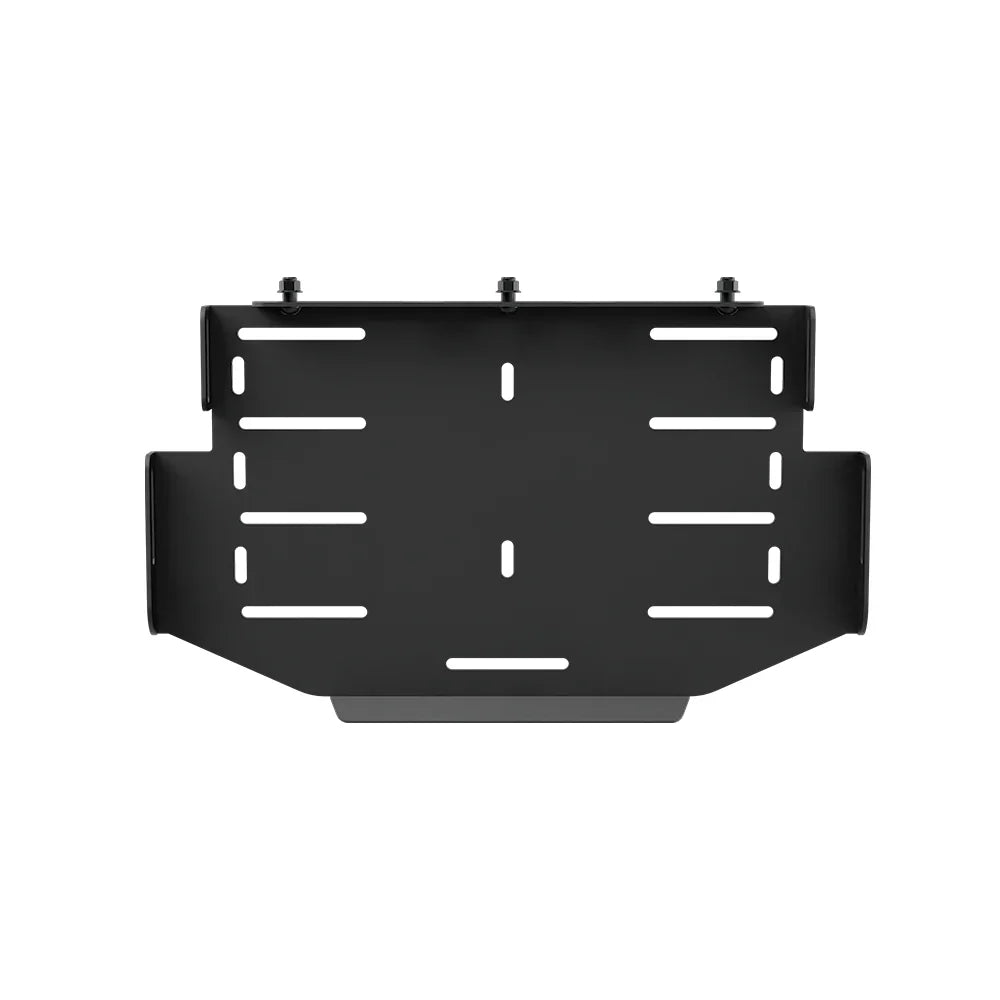 Top view of the black SIMGASM PC tray showing its slots and adjustable side supports