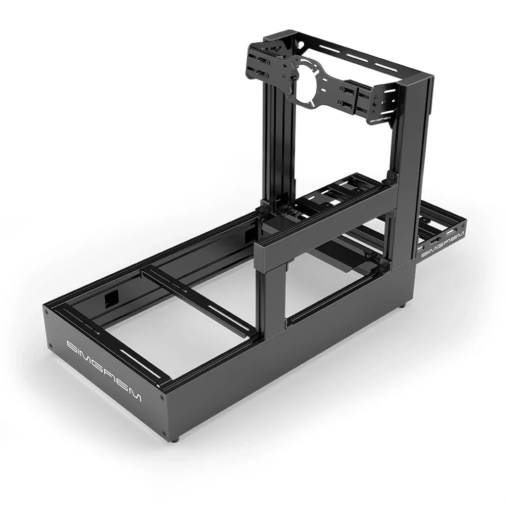 SIMGASM | Pro Aluminum Sim Racing Cockpit - Black - Front Mount