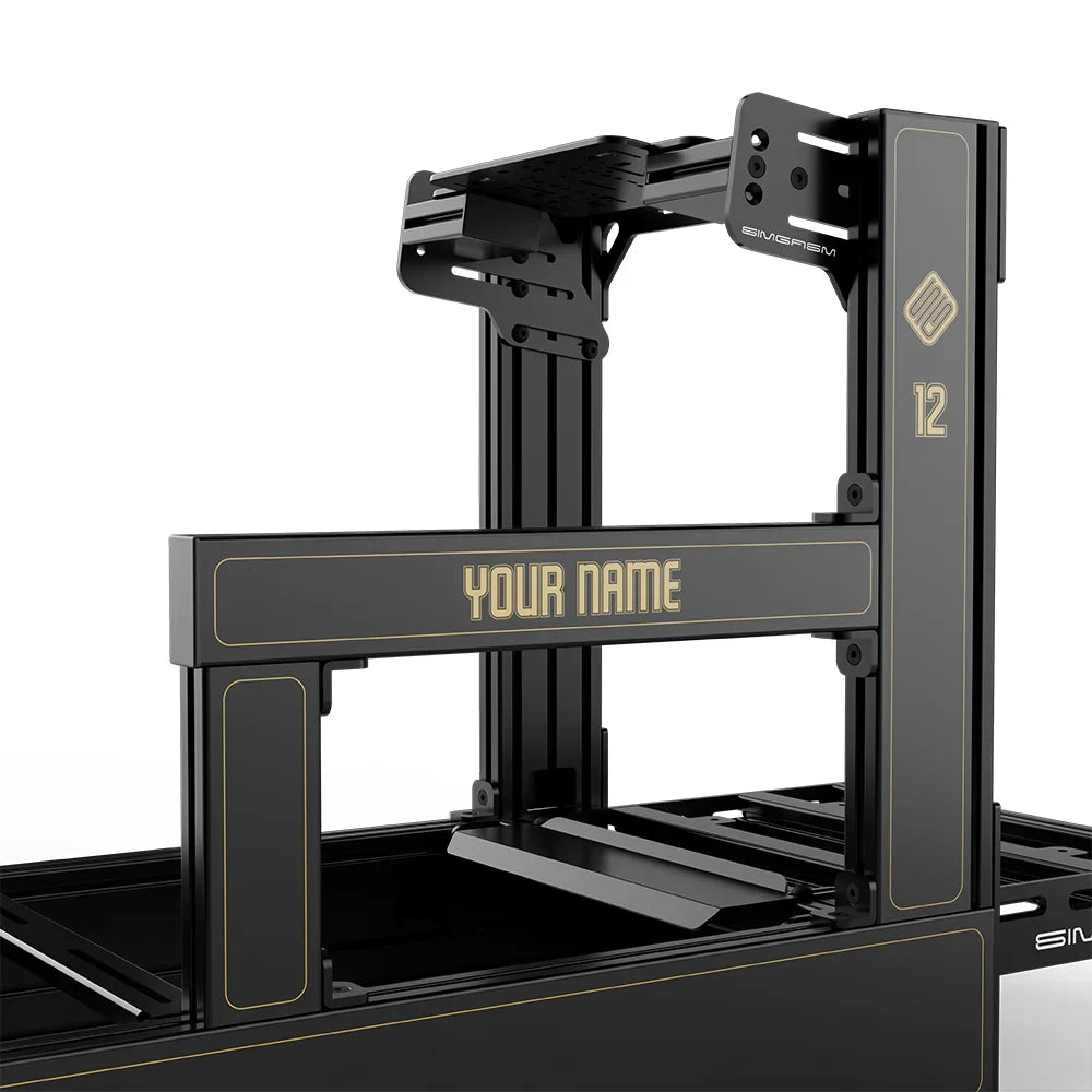SIMGASM | Pro Aluminum Sim Racing Cockpit - JPS - Bottom Mount / Add Text & Number