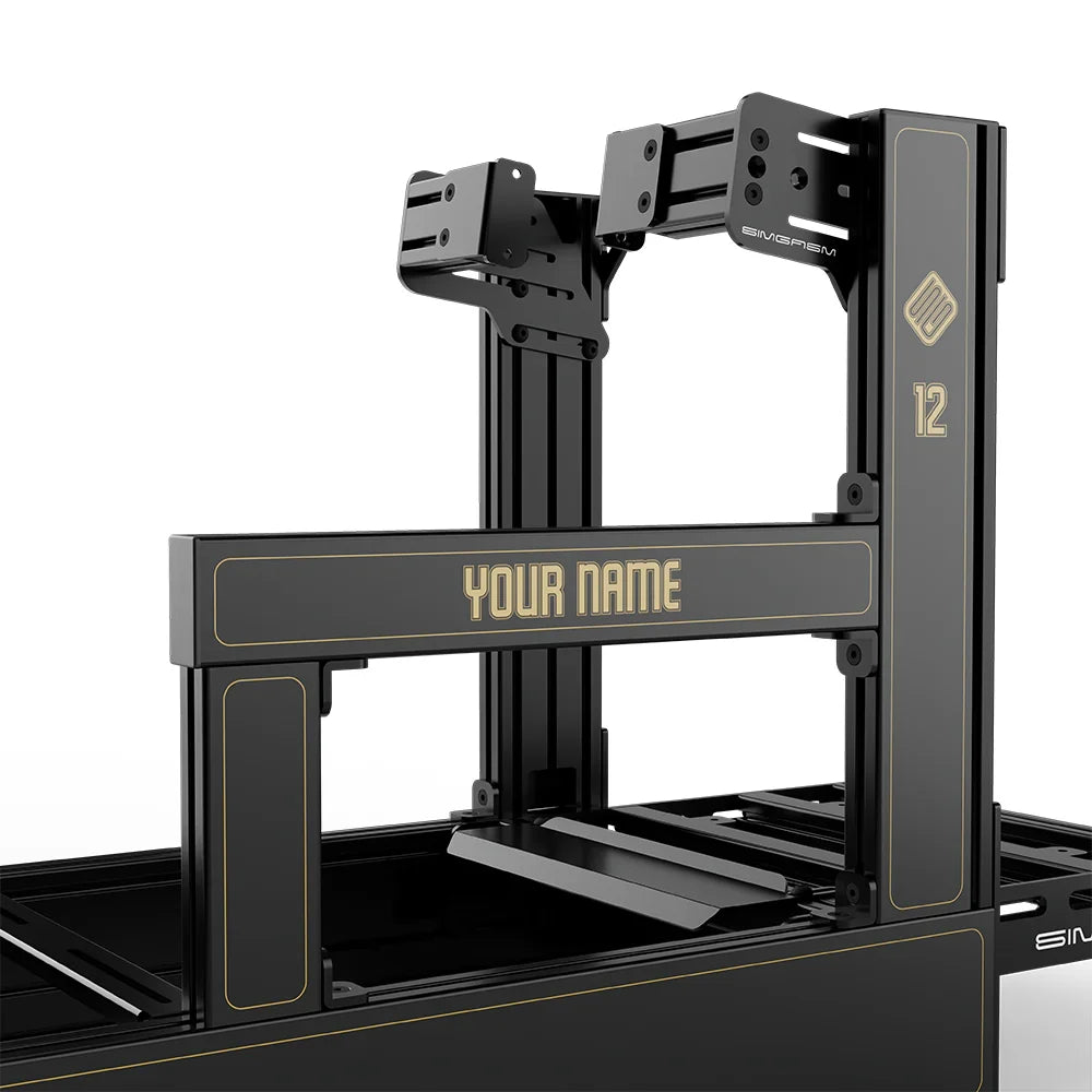 SIMGASM | Pro Aluminum Sim Racing Cockpit - JPS - Side Mount / Add Text & Number