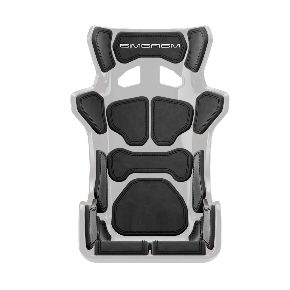 Black Atlas GT cushion set arranged in its complete seating layout