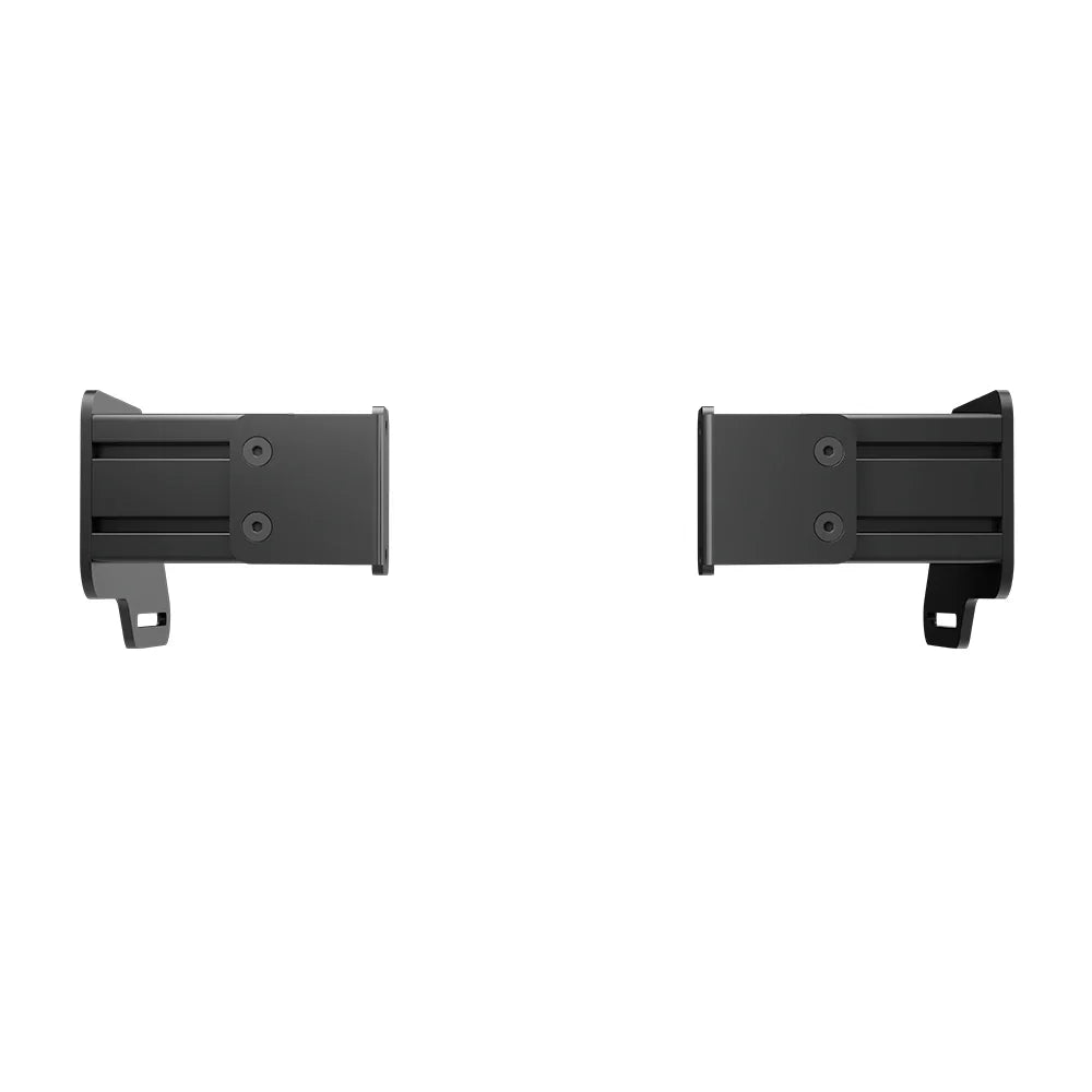 Side view of the black SIMGASM side wheel mount showing its paired support arms