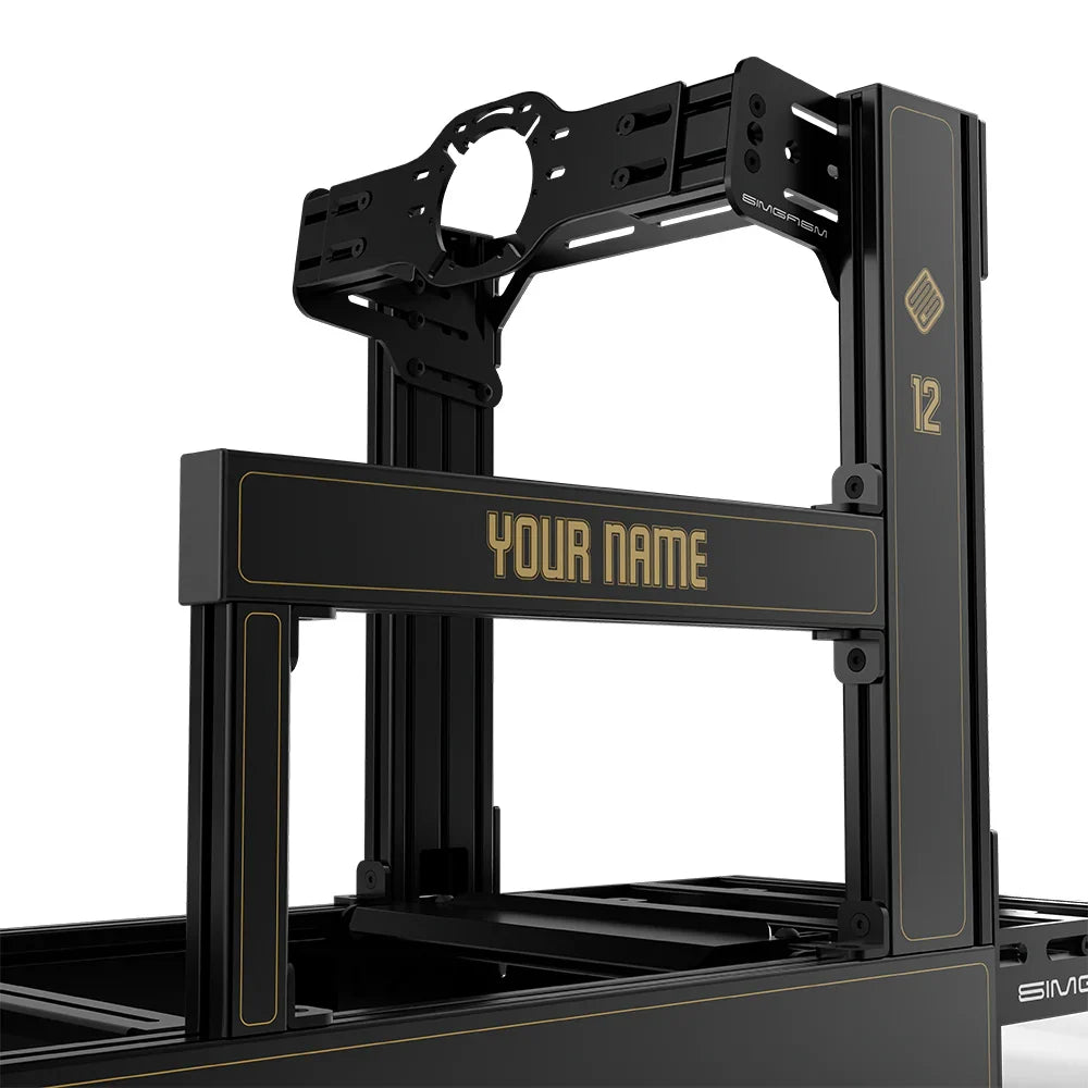 SIMGASM | Sport Aluminum Sim Racing Cockpit - JPS - Front Mount / Add Text & Number