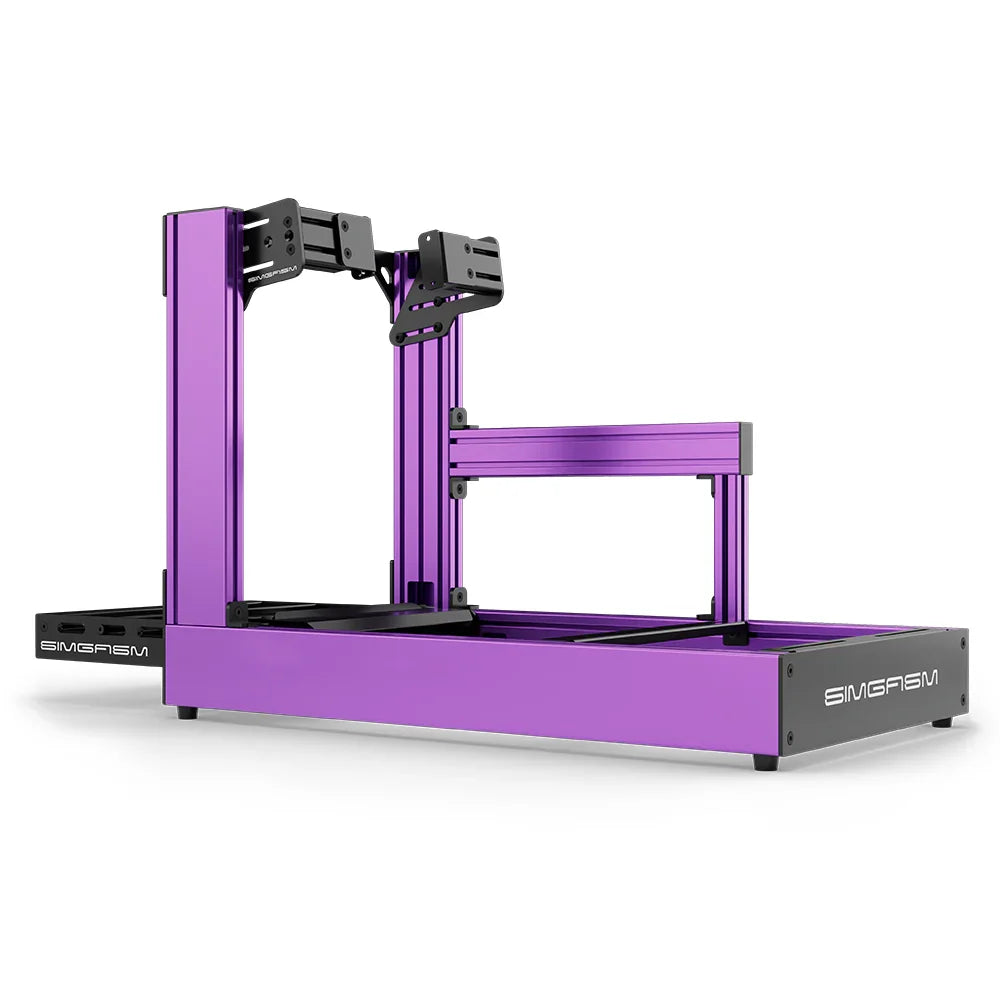 SIMGASM | Sport Aluminum Sim Racing Cockpit - Purple - Side Mount