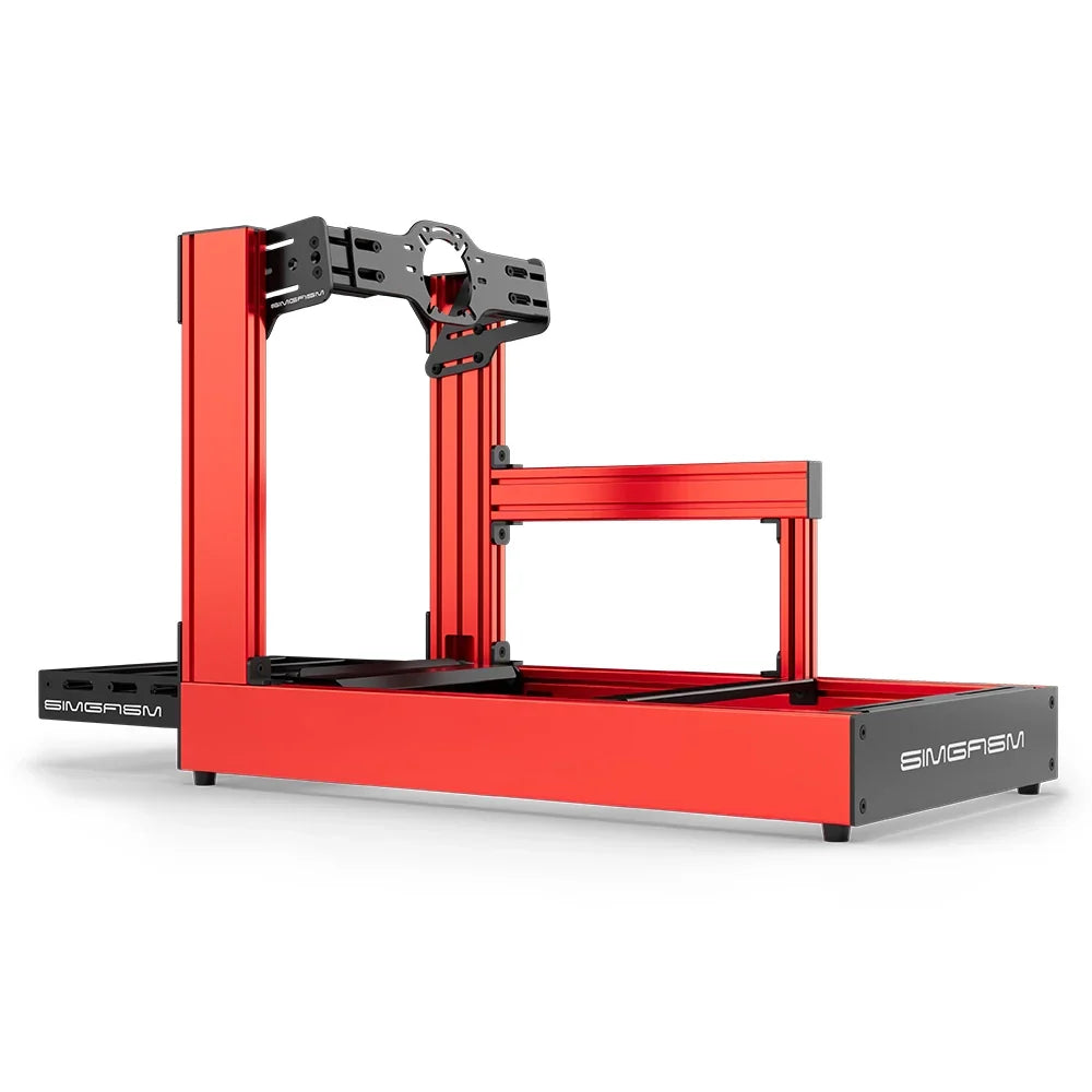 SIMGASM | Sport Aluminum Sim Racing Cockpit - Red - Front Mount