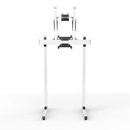 SIMGASM | Apex Free standing double monitor stand vesa 75/200 - White