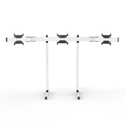 SIMGASM | Apex Free standing triple monitor stand vesa 75/200 - White