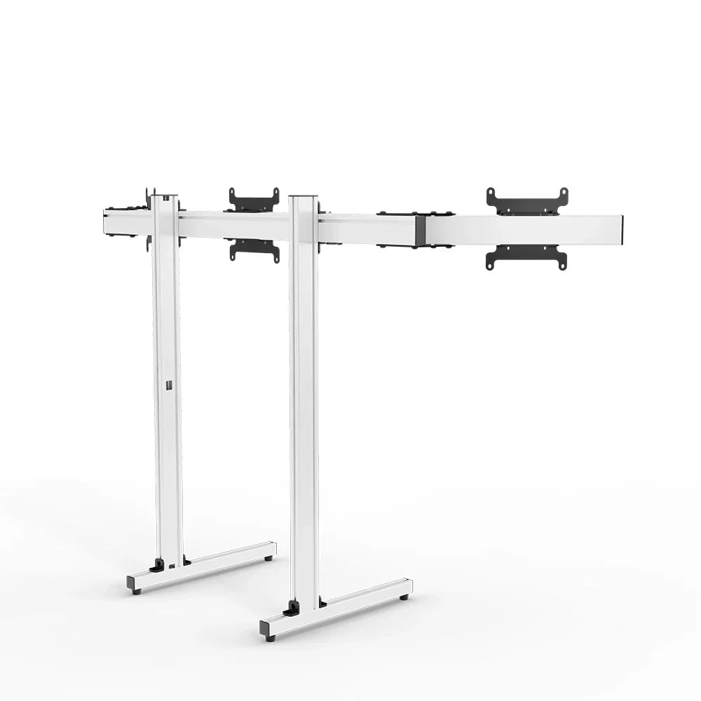 SIMGASM | Apex Free standing triple monitor stand vesa 75/200 - White