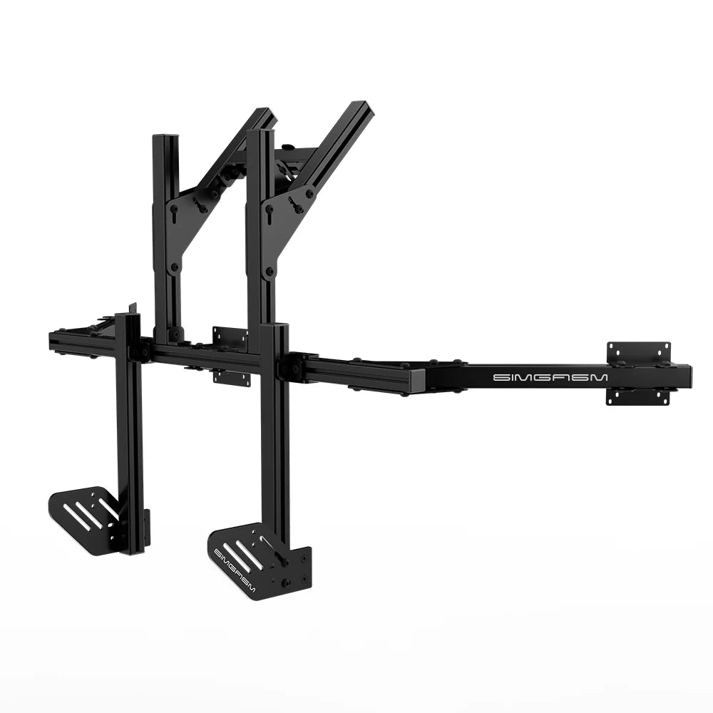SIMGASM | Core Integrated quad monitor stand vesa 75/100 - Black