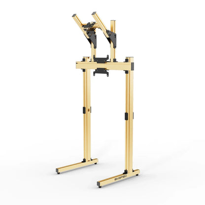 SIMGASM | Apex Free Standing Double Monitor Stand VESA 75/200 - Gold