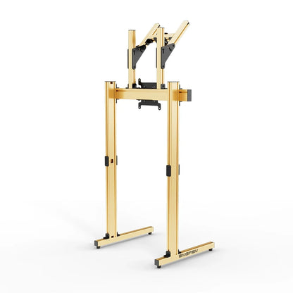 SIMGASM | Apex Free Standing Double Monitor Stand VESA 75/200 - Gold
