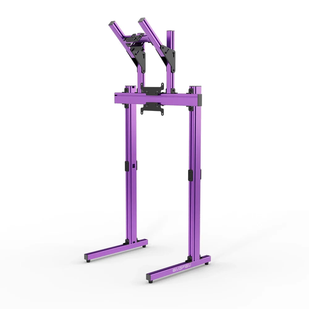 SIMGASM | Apex Free Standing Double Monitor Stand VESA 75/200 - Purple