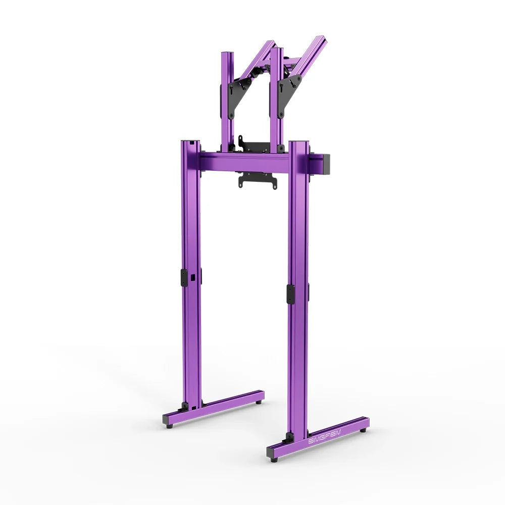 SIMGASM | Apex Free Standing Double Monitor Stand VESA 75/200 - Purple